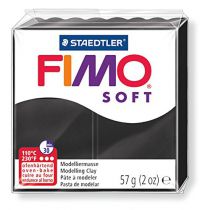 Pâte Fimo Soft 57g Noir n°9