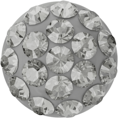 Pav� Cabochon 8mm Black Diamond Swarovski 