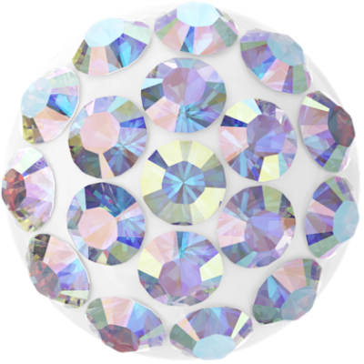 Pav� Cabochon 8mm Crystal AB Swarovski 