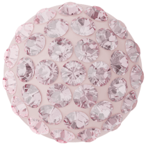 Pav Cabochon 8mm Light Rose Swarovski 
