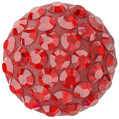 Pav� Cabochon 8mm Light Siam Swarovski 