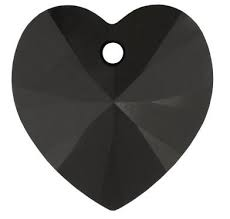 Pendentif Coeur 6202-10,3x10mm Jet x1 Swarovski