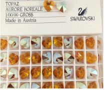 Pendentif Coeur 6202-10,3x10mm Topaz AB x1 Swarovski