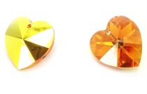 Pendentif Coeur 6202-10,3x10mm Topaz AB x1 Swarovski