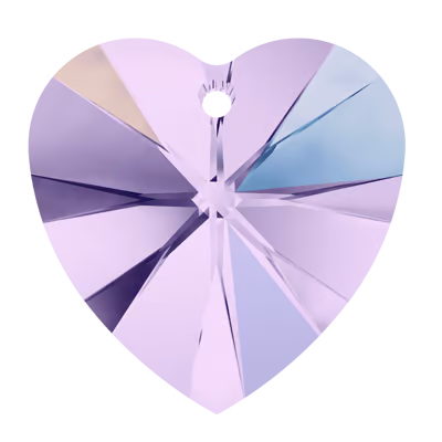 Pendentif Coeur 6228-10,3x10mm Violet AB x1 Swarovski