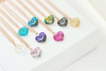 Pendentif Coeur 6228-10,3x10mm Violet AB x1 Swarovski