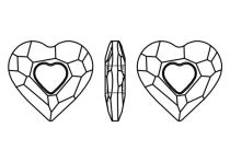 Pendentif Coeur 6262-17mm Crystal x1 Swarovski