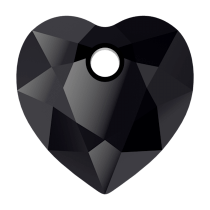 Pendentif Coeur Heart Cut Pendant 6432 Jet-Noir10,5mm x1 Swarovski