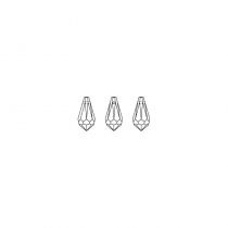 Pendentif Goutte Briolette 6010-11x5,5mm-Crystal scarlet cristal Swarovski x 1