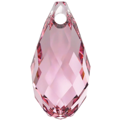 Pendentif Goutte Briolette 6010-17x8,5mm-Crystal Light rose cristal Swarovski x 1