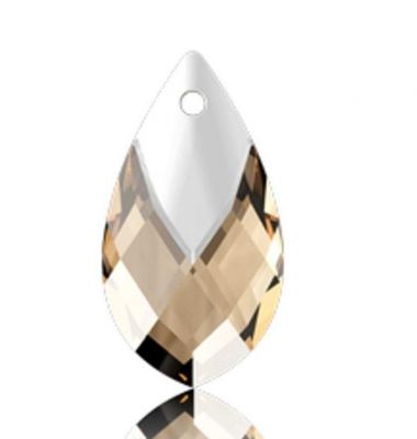 Pendentif Poire haut m�talis� 6565-18mm Light colorado Topaz x1 Cristal swarovski