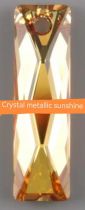 Pendentif Queen Baguette 6465-25x7mm Crystal Metallic Sunshine x1