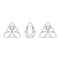 Pendentif Triangle 6628-12mm Crystal Vitrail Light  x1 Cristal Swarovski