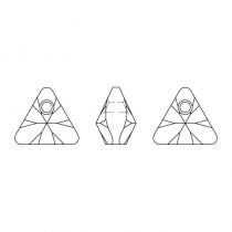 Pendentif Triangle 6628-12mm Crystal Vitrail Light  x1 Cristal Swarovski