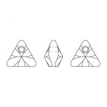 Pendentif Triangle 6628-12mm Crystal Vitrail Light  x1 Cristal Swarovski