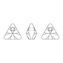 Pendentif Triangle 6628-12mm Crystal Vitrail Light  x1 Cristal Swarovski