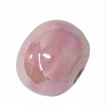 Perle céramique Rose clair 13mm