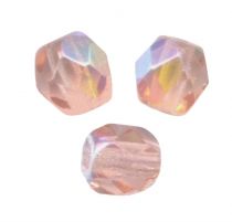 Perle facette 10mm Rose clair AB x10