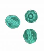Perle facette 6mm Aigue Zircon x10