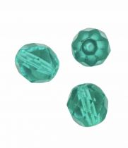 Perle facette 6mm Aigue Zircon x10