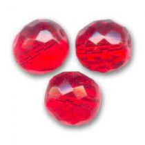 Perle facette 6mm Rouge AB - Siam AB x10