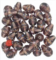 Perle indienne poire - goutte Amethyste20mmx1