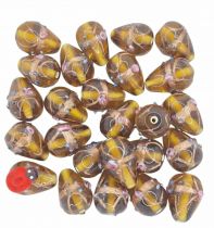 Perle indienne poire - goutte topaz 20mm x1