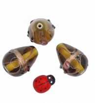 Perle indienne poire - goutte topaz 20mm x1