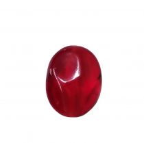 Perle ovale rouge 16mm x1