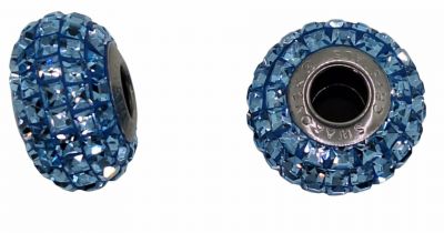 Perle Pav� Swarovski BeCharmed Aquamarine � compatible bracelet type Pandora