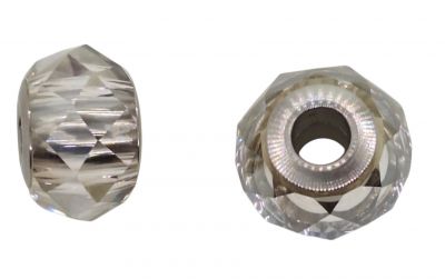 Perle Pav� Swarovski BeCharmed crystal-silver-shade� compatible bracelet type Pandora