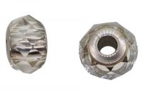 Perle Pav&eacute; Swarovski BeCharmed crystal-silver-shade� compatible bracelet type Pandora