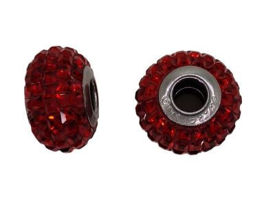 Perle Pav� Swarovski BeCharmed light siam � compatible bracelet type Pandora