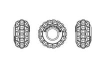 Perle Pav&eacute; Swarovski BeCharmed light siam � compatible bracelet type Pandora