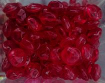 Perle plate twist rouge 10mm x1