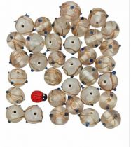 Perle ronde indienne transparente14mm x1