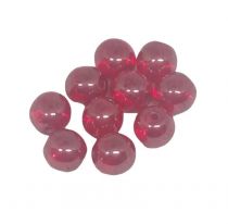 perle ronde lisse en verre tcheque siam lustré 4mm x20 