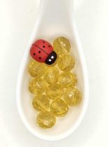 Perles facettes 10mm Topaz clair x10