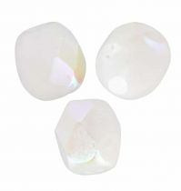Perles facettes 4mm Blanc craie ab x50