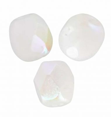 Perles facettes 4mm Blanc craie ab x50