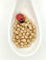 Perles facettes 4mm Caramel clair lustré  x50