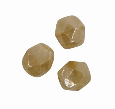 Perles facettes 4mm Caramel clair lustr�  x50