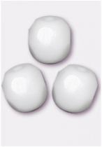 Perles facettes 4mm Chalk White x50