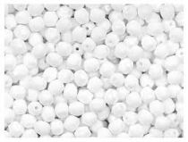 Perles facettes 4mm Chalk White x50