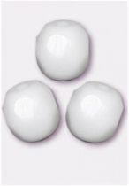 Perles facettes 4mm Chalk White x50