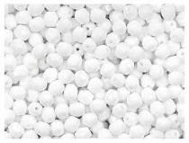 Perles facettes 4mm Chalk White x50