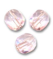Perles facettes 4mm Rose Clair x50