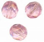 Perles facettes 4mm Rose x50