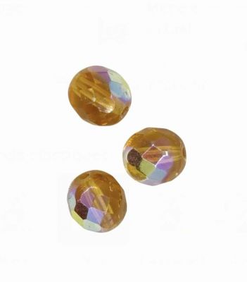 Perles facettes 4mm Topaz ab x50