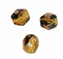 Perles facettes 4mm Topaz tigré  x50